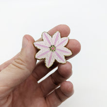 Load image into Gallery viewer, Clematis Blossom Enamel Pin
