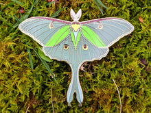 Load image into Gallery viewer, Luna Moth Enamel Pin
