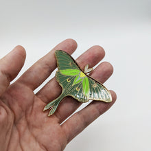 Load image into Gallery viewer, Luna Moth Enamel Pin
