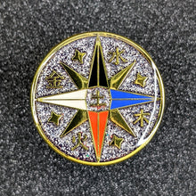 Load image into Gallery viewer, Celestial Compass Enamel Pin
