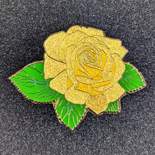 Load image into Gallery viewer, Yellow Rose Blossom Enamel Pin
